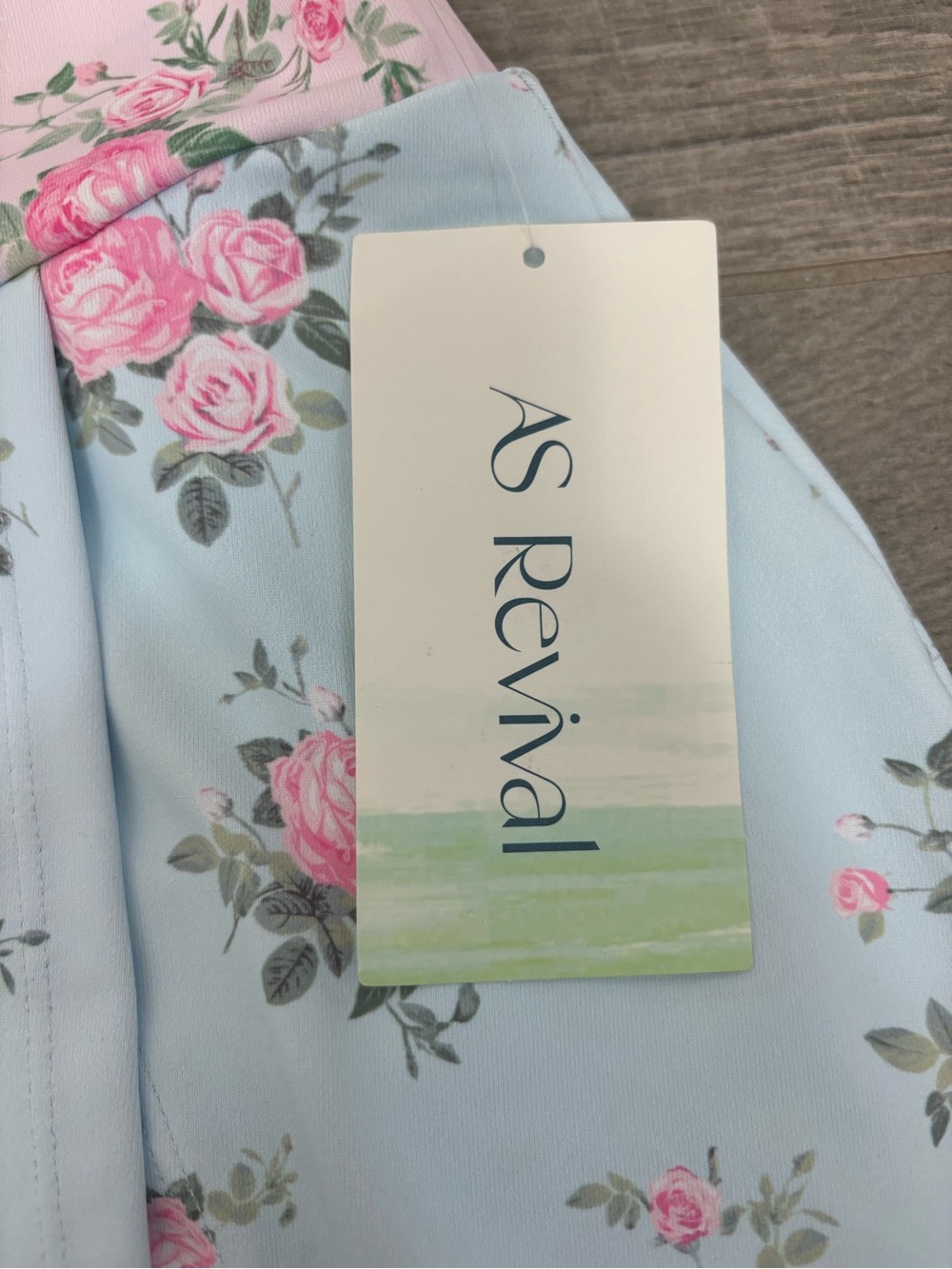 Altr’d State Floral Blue & Pink Two-Piece Crop Top and Skirt Set NWT - Picture 4 of 13